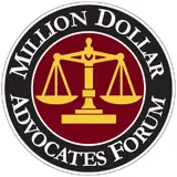 Million Dollar Advocates Forum Personal Injury Lawyer Badge | Florida | Call 407-481-0066